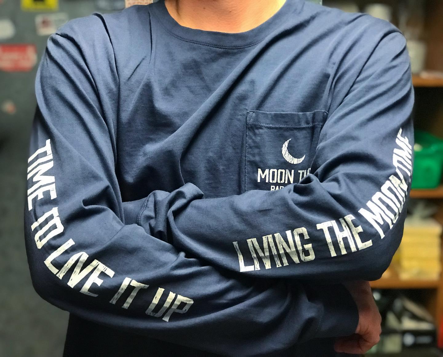 Moon Time Bar & Grill Garment Dyed Long-sleeve Pocket Tee